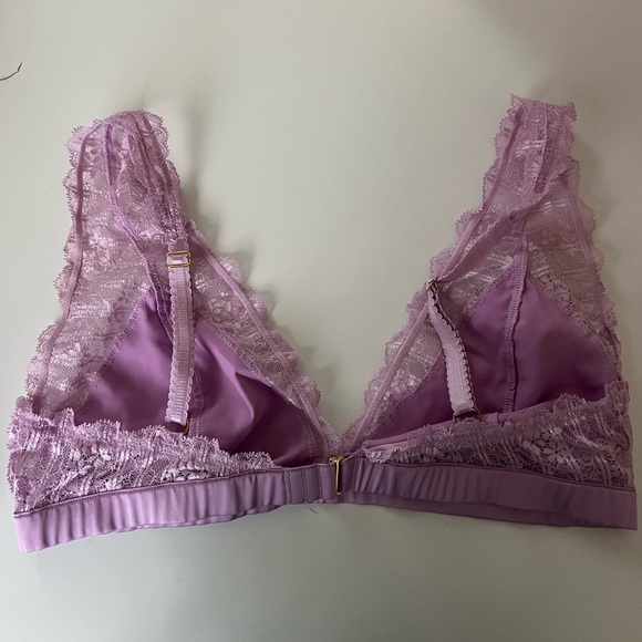 Lace Bralette Set - Black and Purple - Picture 3 of 5